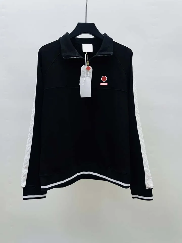 

2025 Casinoblank половина молнии восход солнца логотип заплатка для женщин и мужчин толстовка куртка пальто хип-хоп большие мужские повседневные комплекты курток