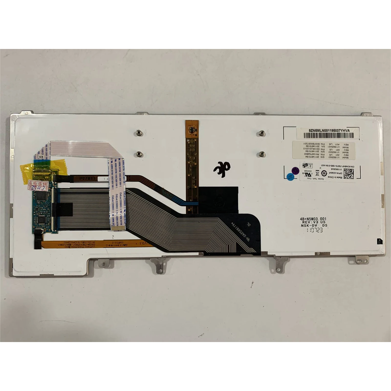Teclado de laptop com layout dos EUA para Dell Latitude E6430 E5420 E5430 E6220 E6320 E6420 E6440