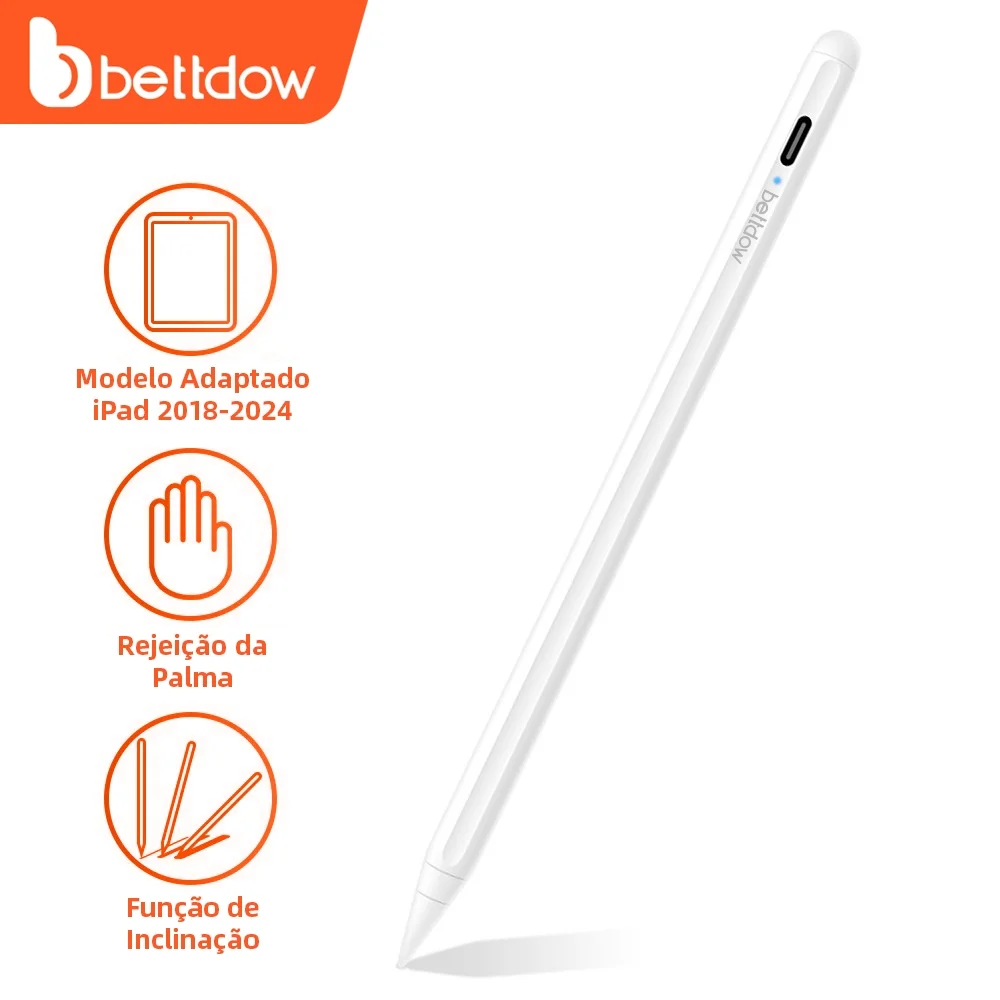 Bettdow 10a geração com caneta stylus para ipad lápis com rejeição de palma para ipad air 4/5/6 para ipad pro 2018-2022