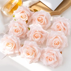 Fleurs Artificielles pour Scrapbooking, Décoration de Maison, Mariage, Jardin, Rose, Arc, Fausse Tête d'Inj, Boîte à Bonbons, 10cm, 100 Pièces, Vente en Gros