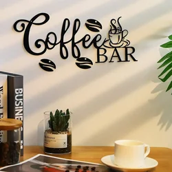 HelloYoung Metal Coffee Bar Sign Rustic Coffee Bar Hanging Wall Decor Coffee Signs for Home Kitchen Bathroom Study Porch Decor