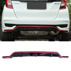 For Honda Fit 2018 2019 2020 Rear Bumper Lip Chin Splitter Spoiler Diffuser Bodykit Exterior Upgrade Tuning Accessories Parts