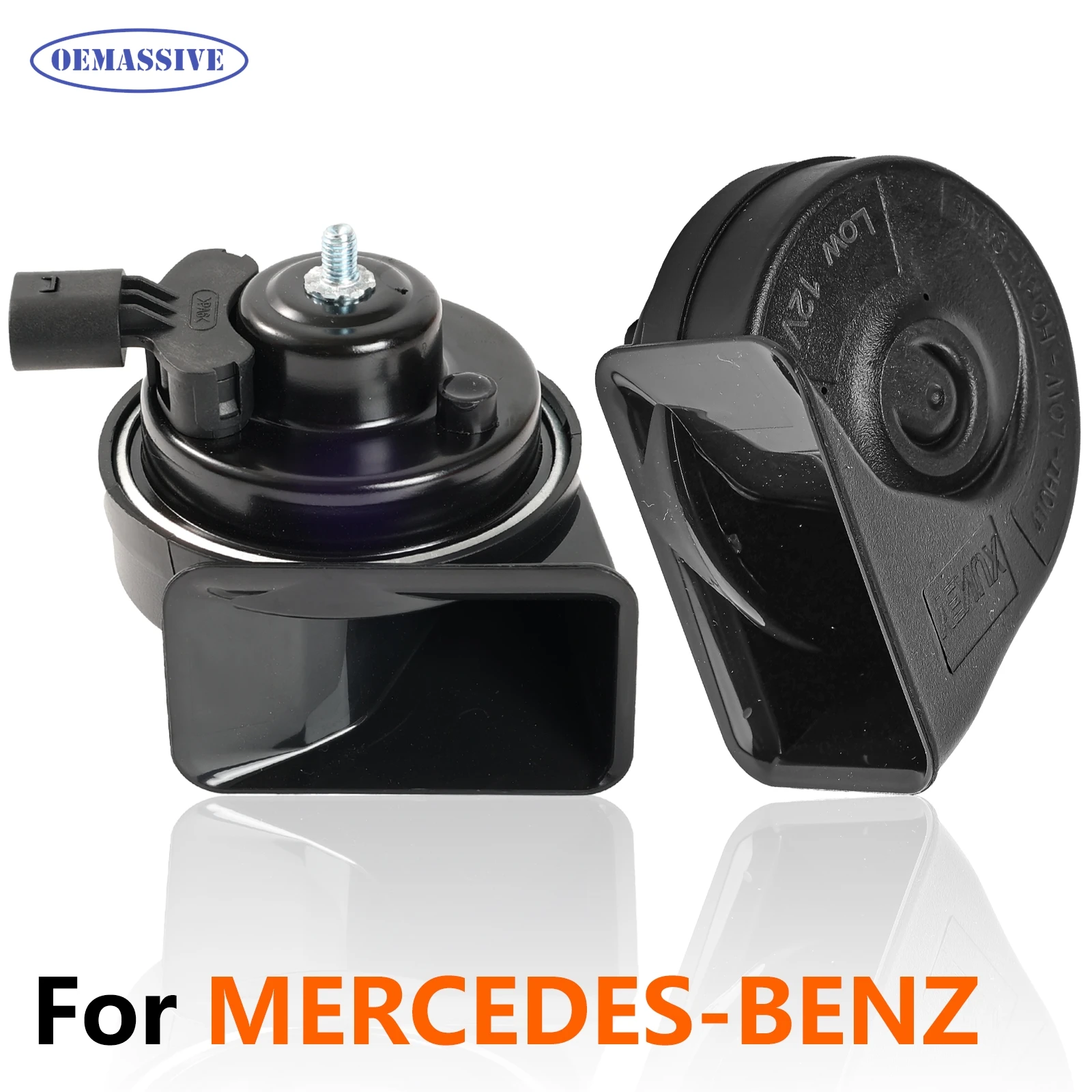 12V 125db Car Horn Snail type Horn For Mercedes Benz W176 W246 W205 W212 W221 C117 W218 C207 R172 R231 X156 X253/C253 W166 X166