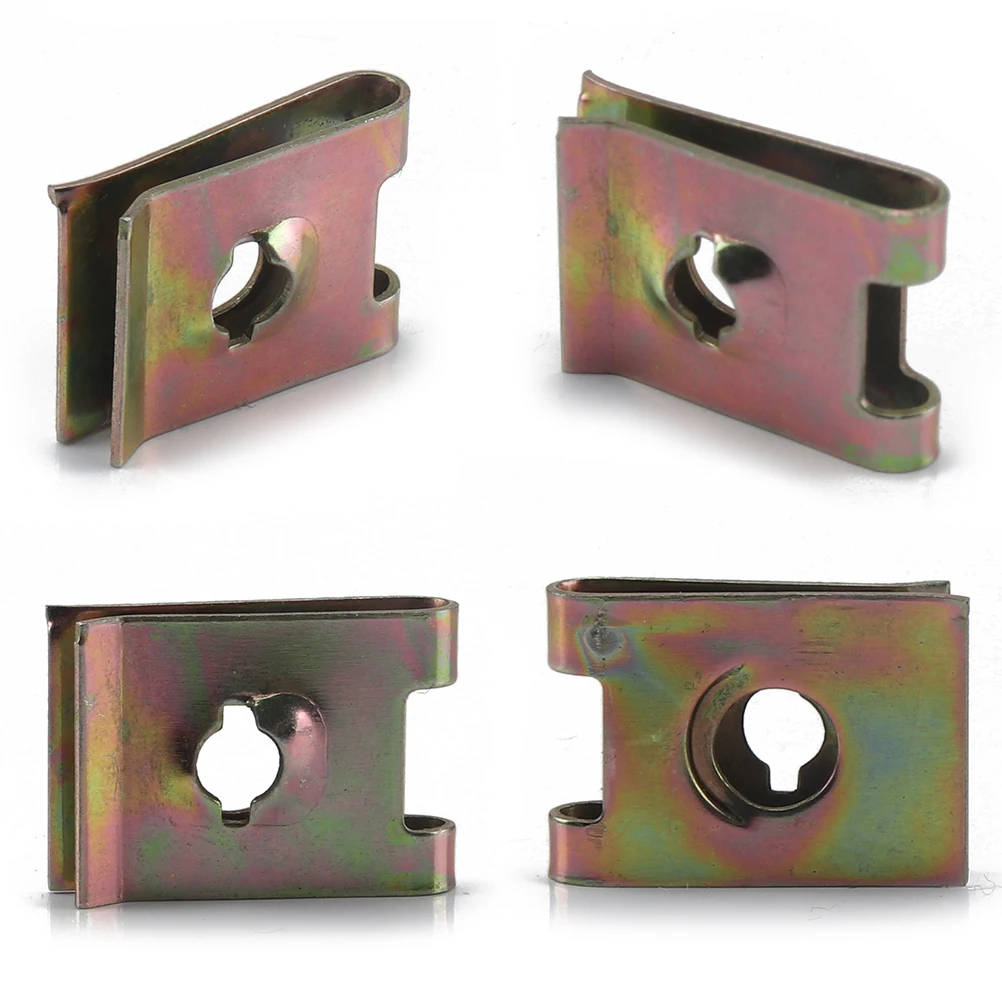 

50 Pcs U-shaped Reed Nut High Elasticity Fasteners Motorcycle Parts Self-tapping Spire Clip Strength Dashboard Panel