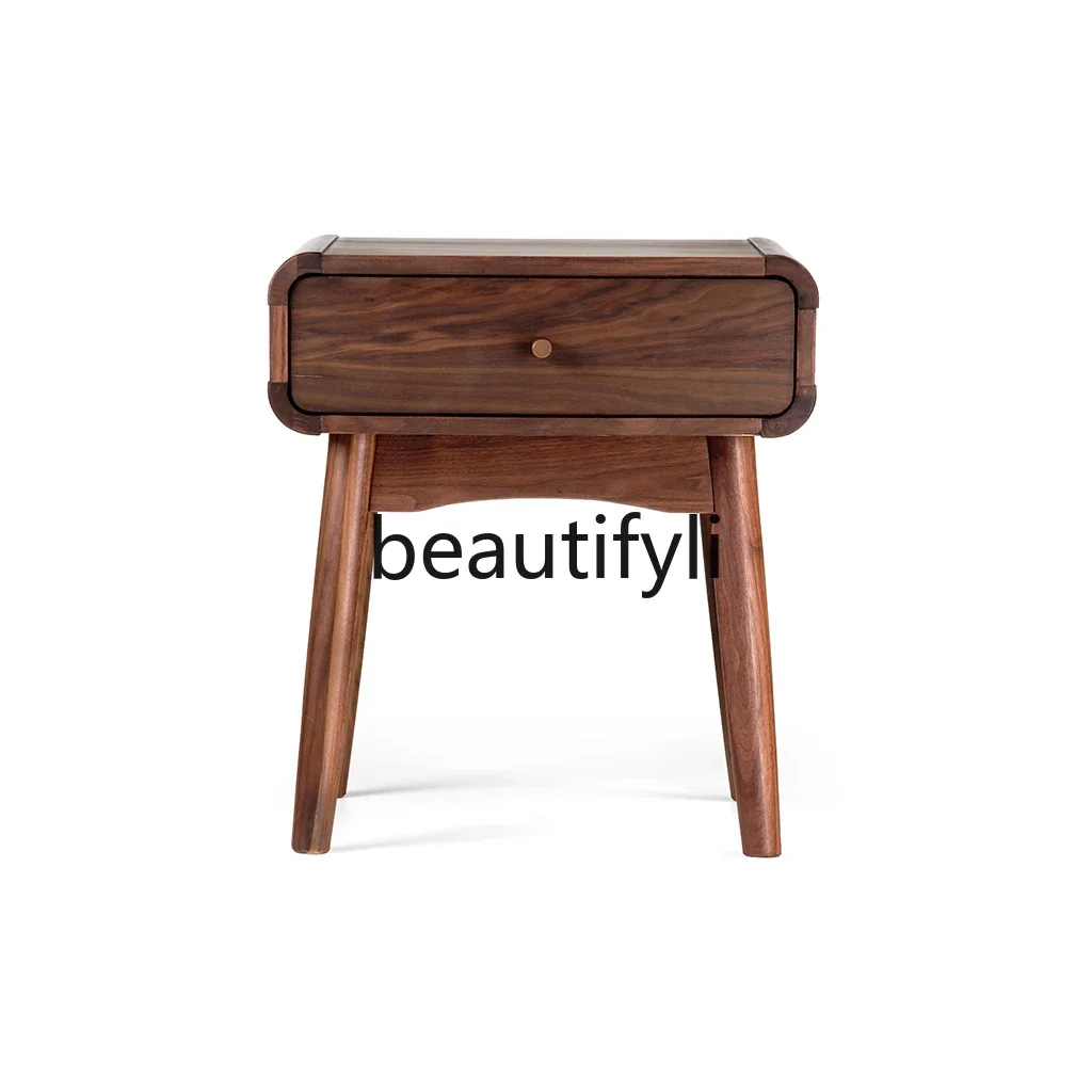 

yj5 North American black walnut bedside table/corner table/modern simplicity