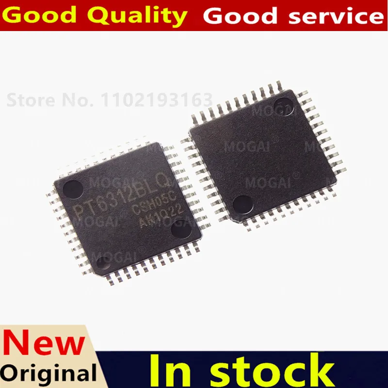(5piece)100% New PT6312BLQ PT6312B PT6312 TQFP44