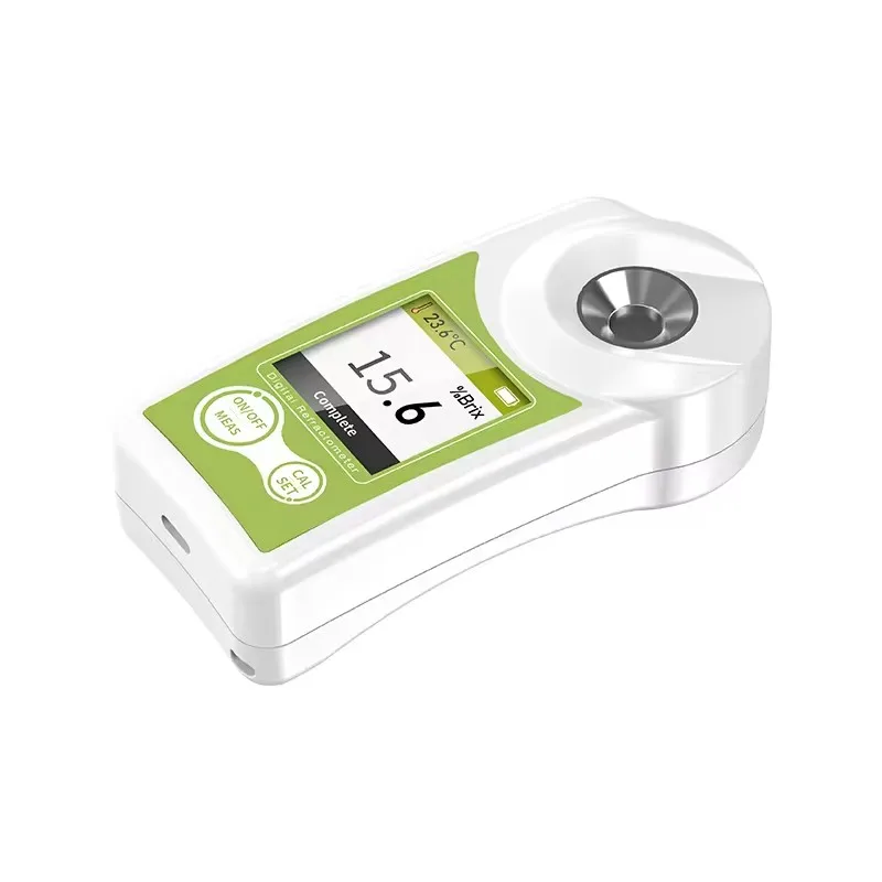 Aanpassen Logo Digitaal Brix Suiker Boomgard Meter 0%-55% Brix Refractometer Draagbaar