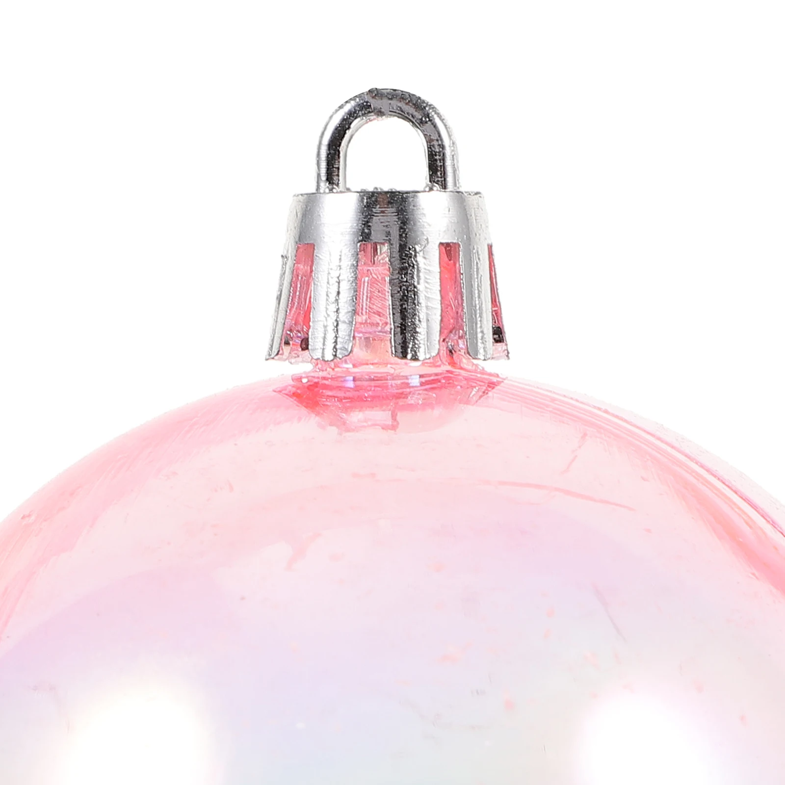 

40 Pcs Christmas Ball Decoration Clear Balls Decorations for Tree Baubles Pink Hanging Holiday Beautiful Ornaments