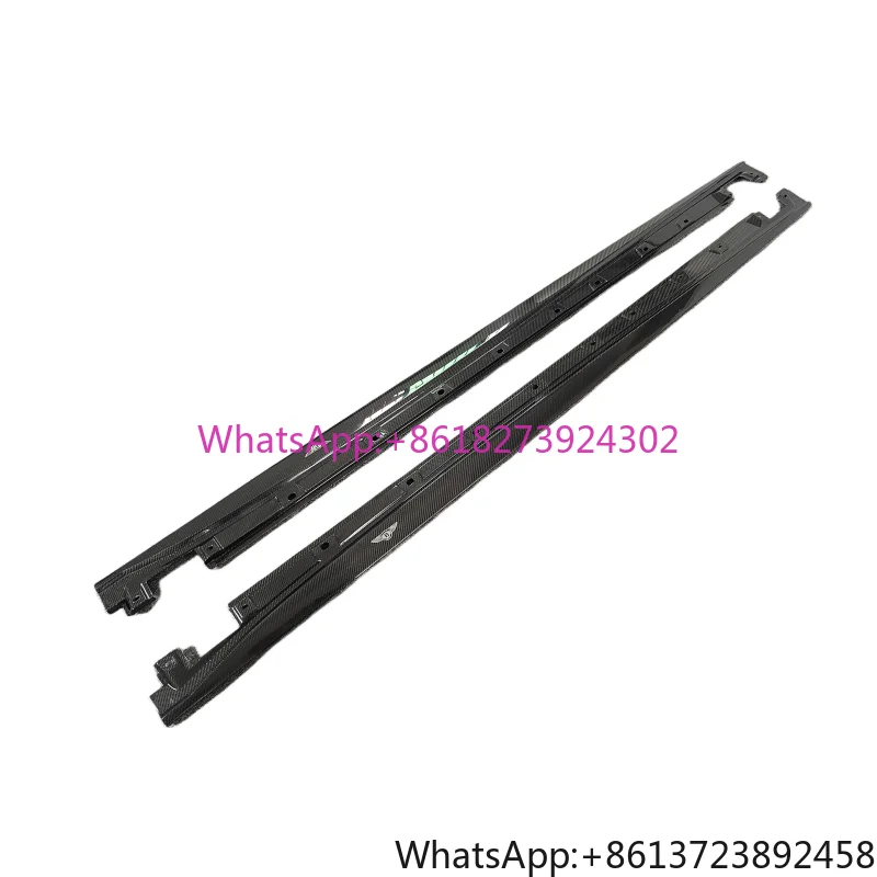 

Used for the 2020-2023 Bentley Flying Spur Genuine Carbon Fiber W12 Style Side Skirt Body Kit
