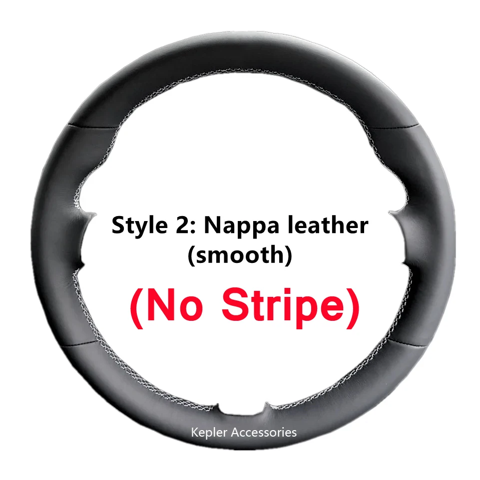 High Quality Genuine Leather Suede Steering Wheel Cover White Thread Car Accessories for KIA OPTIMA CEED CEE'D 2 PROCEED PRO 3