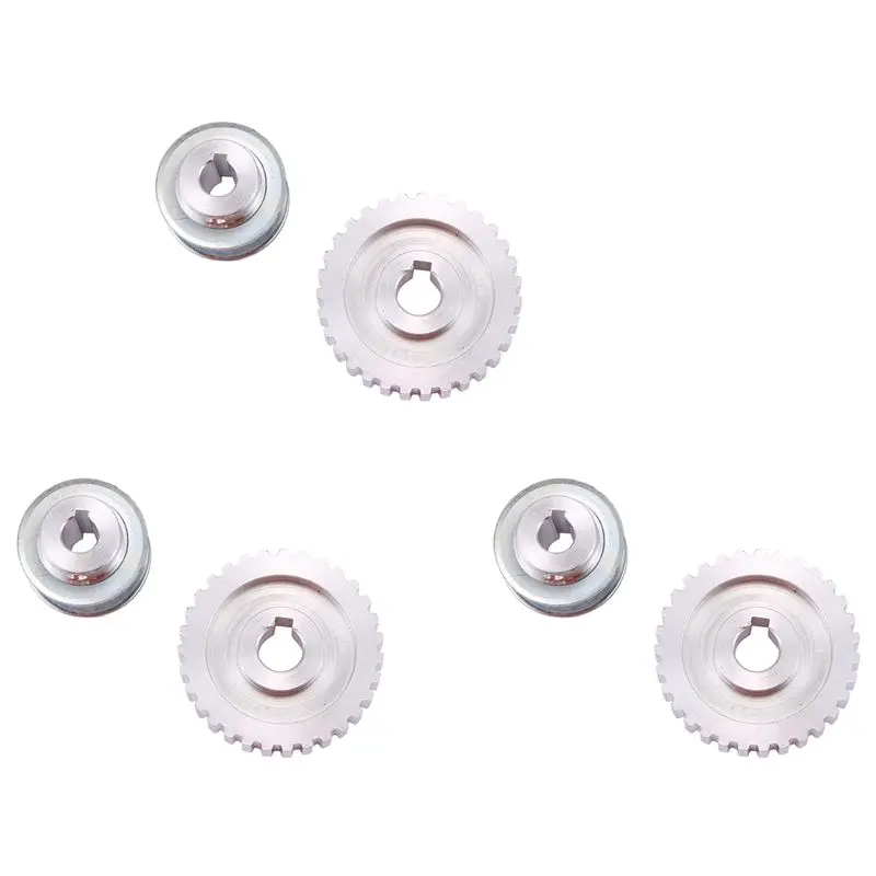 

ABKU-6Pcs Metal Synchronous Pulley Gear Motor Belt Gear Drive Wheel Gear S/N Cj0618 Mini Lathe Gears , Cutting Machine Gears