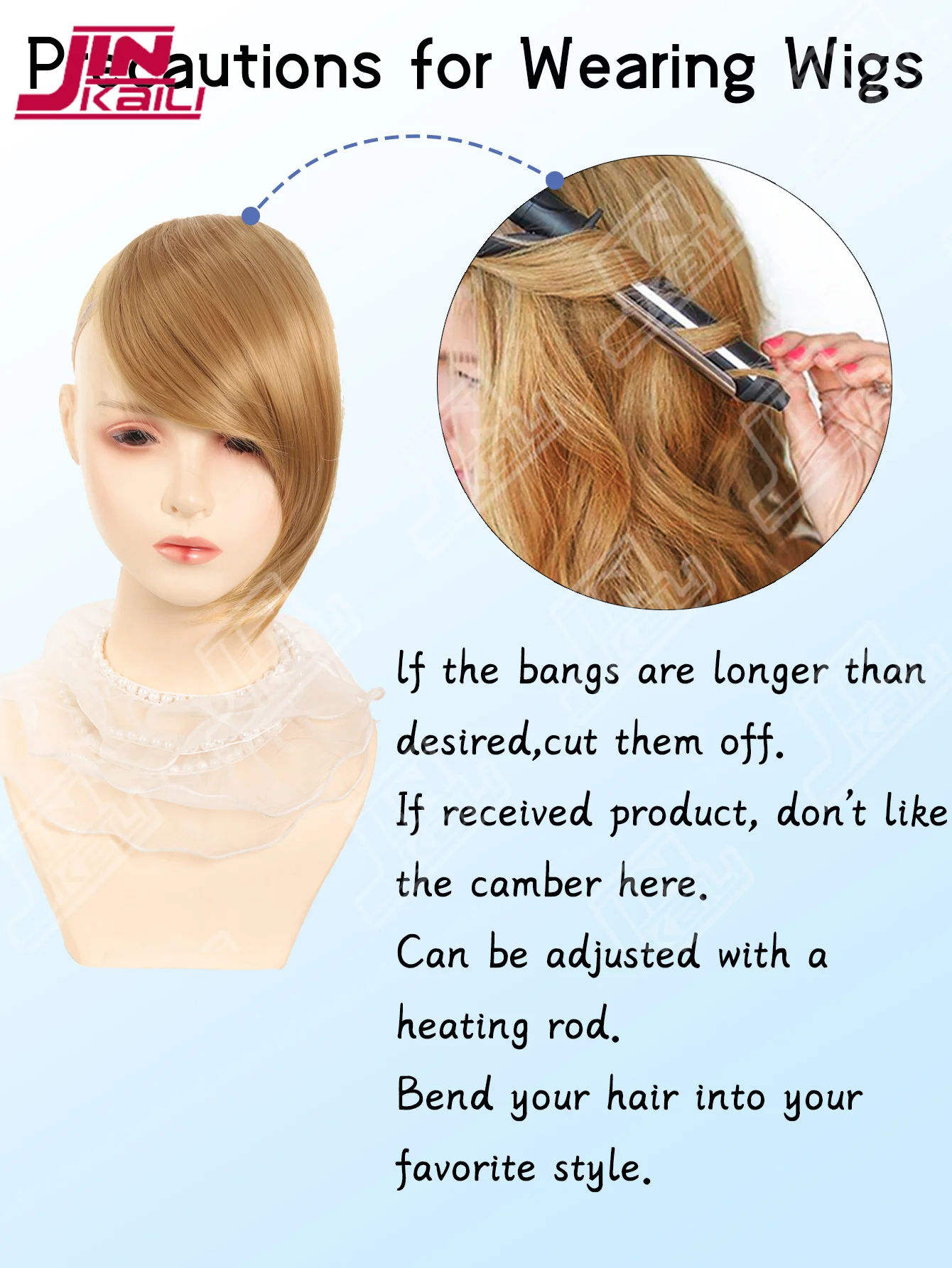 JKL Synthetic Side Bangs Hair Extensions Clip In Side Bangs Fake Fringe Hairpiece High Temperature Black Blonde False Hair