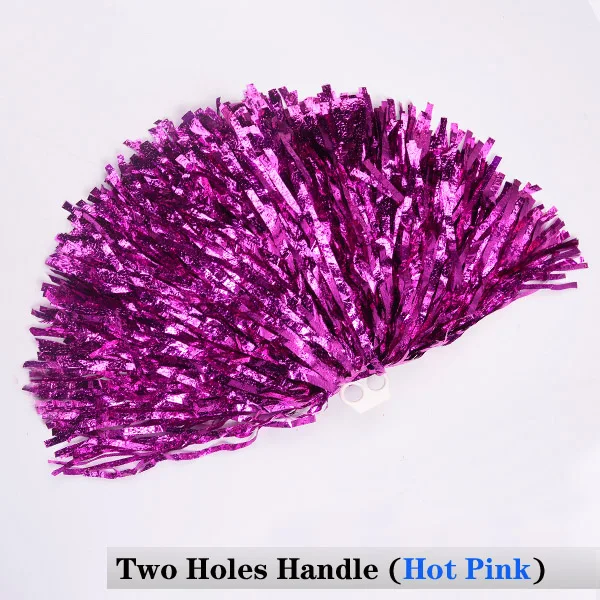 4Pcs Cheerleading Pom Poms for Kids Adults Non-Fading Metallic Streamer Pompoms Cheerleader Hand Flowers Dancing Team Sports