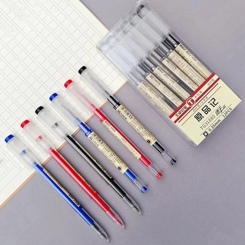 0.35/0.5mm Colored Gel Ink Pen School Office Supply Stationery Student Examing Writing Business Signature Tool GP6