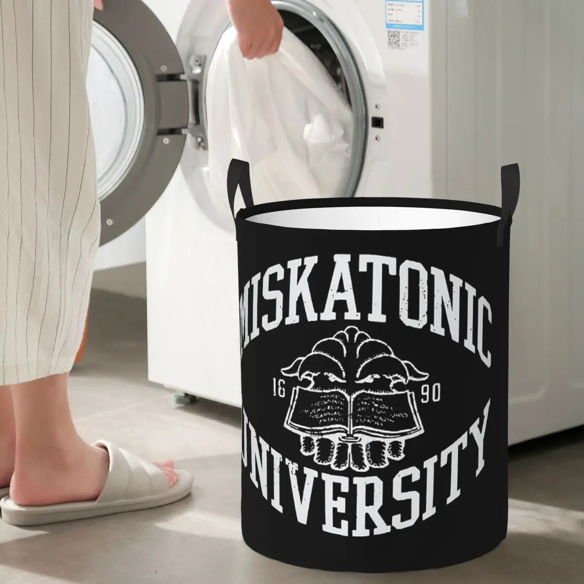 Call Of Cthulhu Necronomicon Miskatonic University Cthulu And Lovecraft Laundry Baskets Dirty Clothes Toys Storage Basket