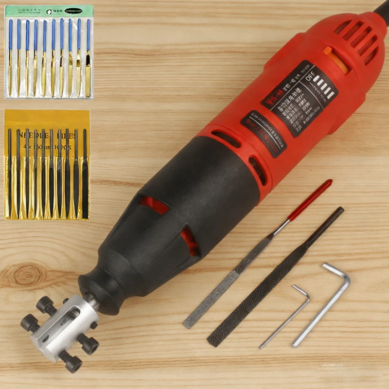 

Reciprocating Electric File Machine for Metal Wood Grinding Trimming Deburring Sanding Cutting 220V 5 Speed Multi Electric File