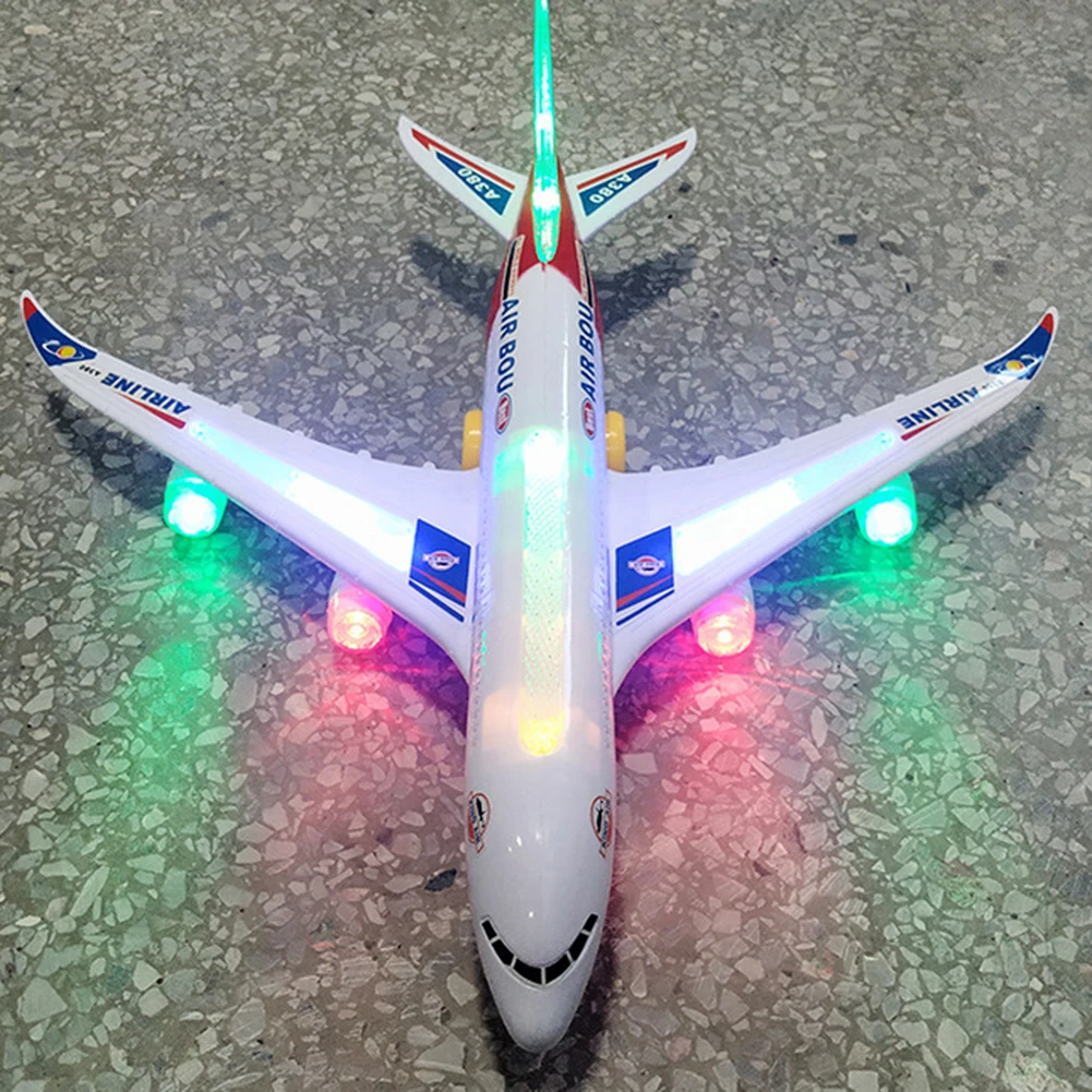 

Игрушечный самолет A380 со световыми эффектами улучшает воображение и зрительные способности, подарок на день рождения для детей