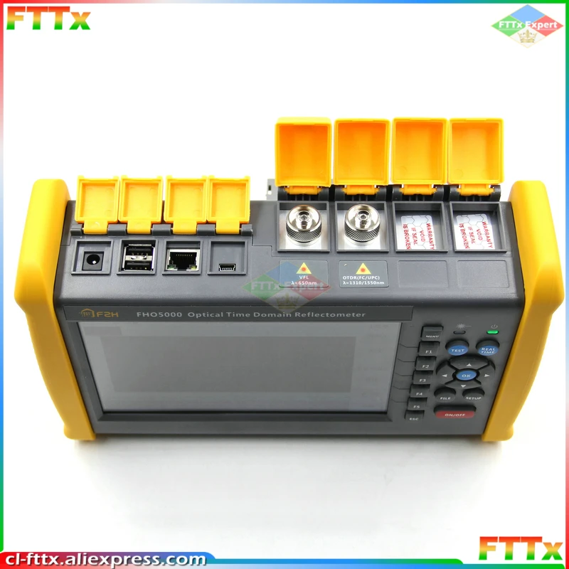 FHO5000-D26 26/24dB SM 1310/1550nm Built-in red light VFL Optical Time Domain Reflectometer Fiber Optic OTDR