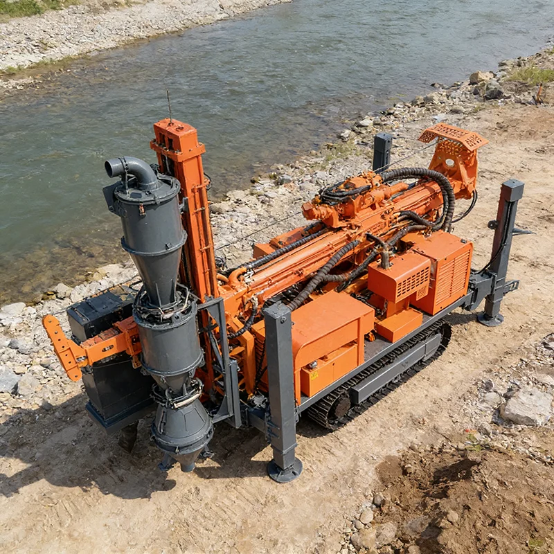 High Speed RC Drill Rig with Quick Connect Pipes for Reduced Downtime Between Holes