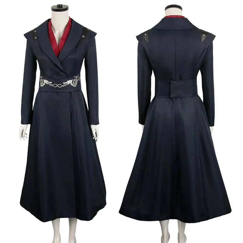 

Средневековая принцесса Рейнира, косплей, фэнтезийная одежда с красной подкладкой, ТВ-дракон 2, костюм для косплея, костюм для дома, маскировка, женская фантазийная одежда