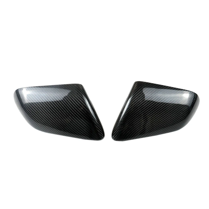 

2Pcs Carbon Fiber Rear View Side Mirror Cover Shell Housing Trim for Ford Mustang 2015 2016 2017 2018 2019 2020