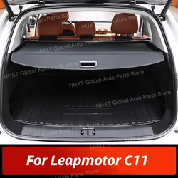 For Leapmotor C11 accessories Privacy Screen Retractable Trunk Security Tonneau Cover Luggage Shield Shade Cargo Cover