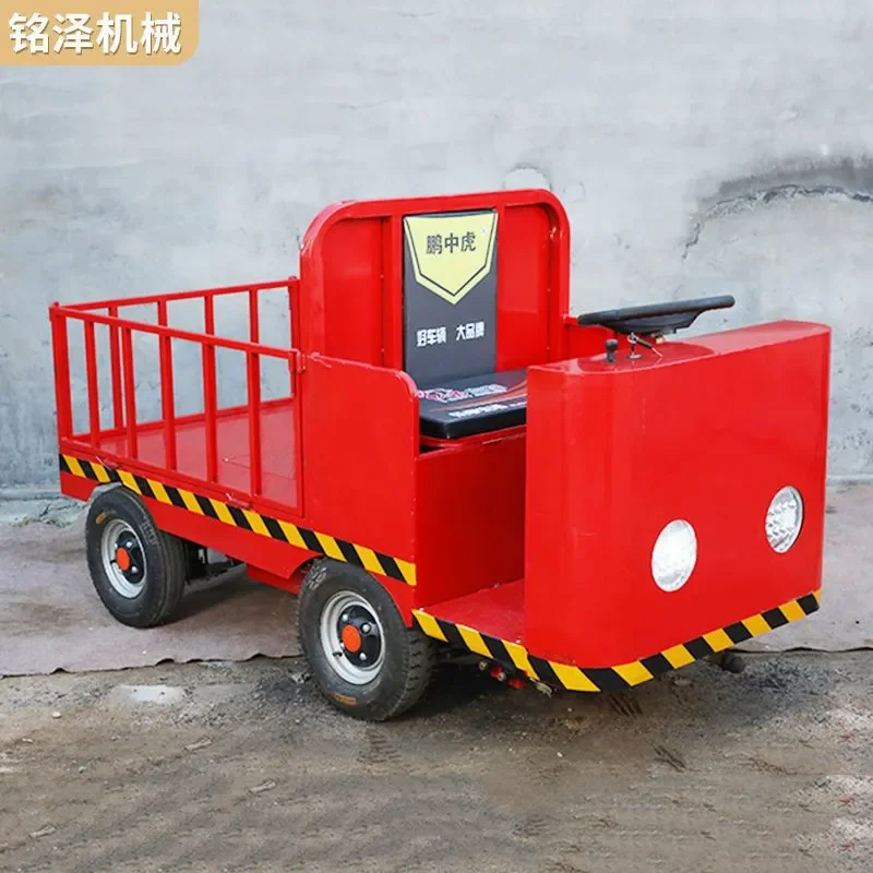 Wholesale Electric Four Wheel Flatbed Cart Hand Push Storage Transport Truck Heavy Duty Load Carrier Platform Trolley