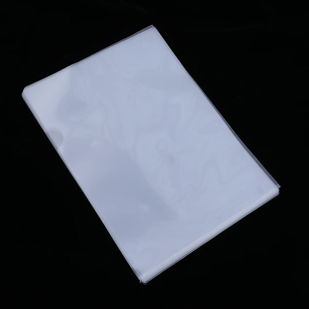 

12pcs Clear Document Folder L-Type Plastic Folder Copy Safe Project Pocket US Letter/ A4 Size in Transparent Color