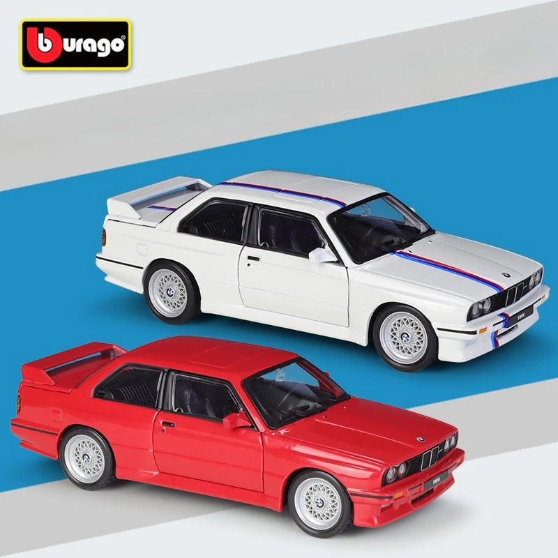 

Bburago 1:24 1988 BMW M3 E30 Sports Car Simulation Alloy Model Ornament Toy Gift Diecast Alloy Car Model Collectible