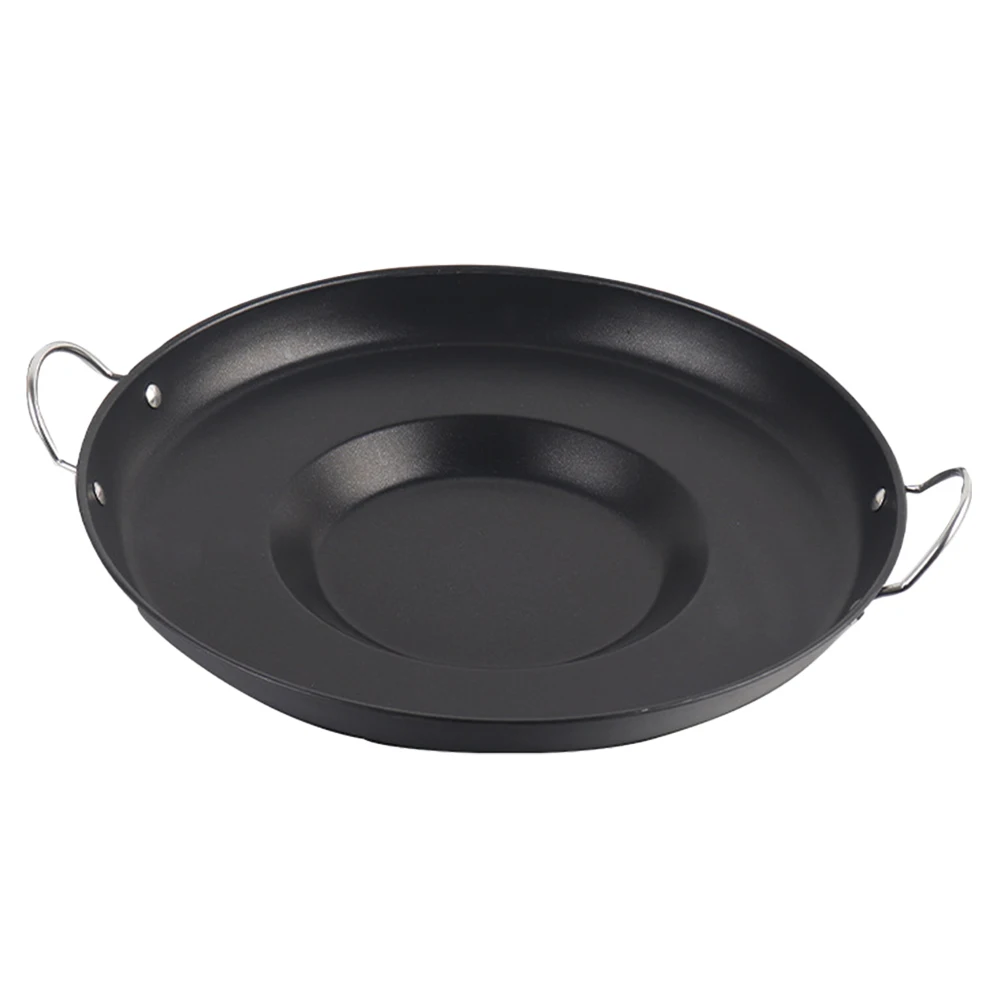 

Stainless Steel Pan 32cm Thick Iron Nonstick Frying Pans Kitchen Supplies Pancake Cookware Outdoor Camping Fry Flat