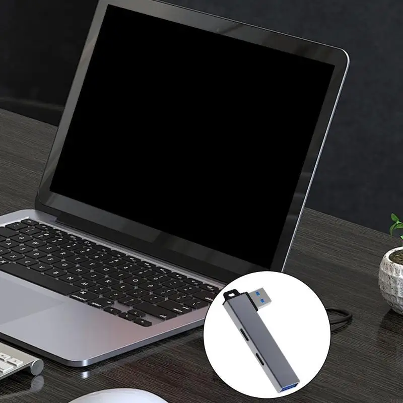 D5BB Portable USB3.0 HUB USB Splitter USB до 2type C+USB3.0 Адаптер для ноутбуков