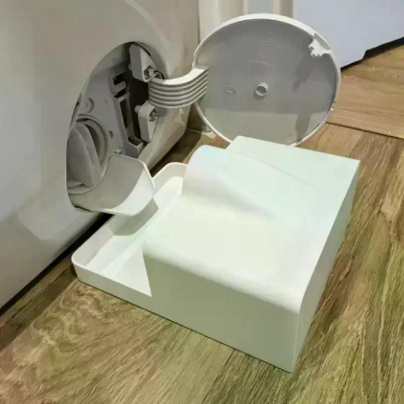 3D Printing Drain Funnel Drip Tray Washing Machine Drainage Tray For Cleaning Lint Filters Water Catch Tray Stops Floor Spills