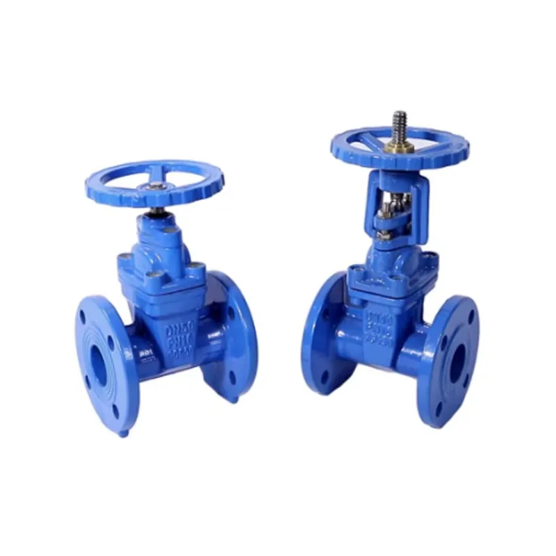 Corpo DI per supporti idrici con valvola a saracinesca con sede resiliente con stelo a montante manuale DN80 da 3 pollici con volantino 2CR13