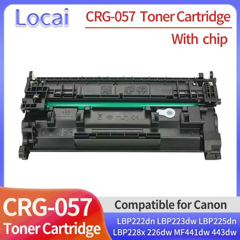 With chip CRG057 CRG-057 Toner Cartridge Compatible for Canon MF441dw MF443dw MF449dw LBP222dn LBP223dw LBP225dn LBP228x LBP226