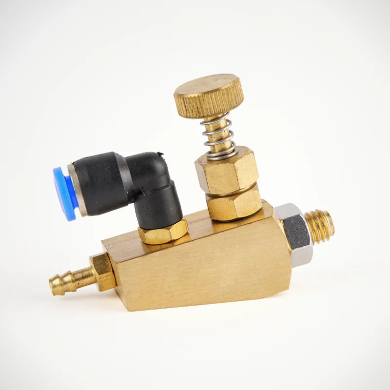 Premium Brass Siphon Air Atomizing Nozzle, Adjustable Small Flow Rate Spray Nozzle for Humidification