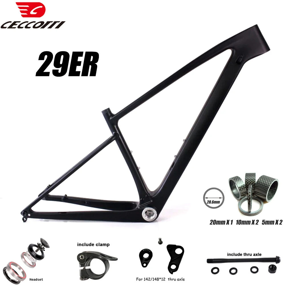 Full Carbon Mountain Bike Frame 29er MTB Factory Price High Quanlity Bicycle Framework BSA73 quadro carbon 29