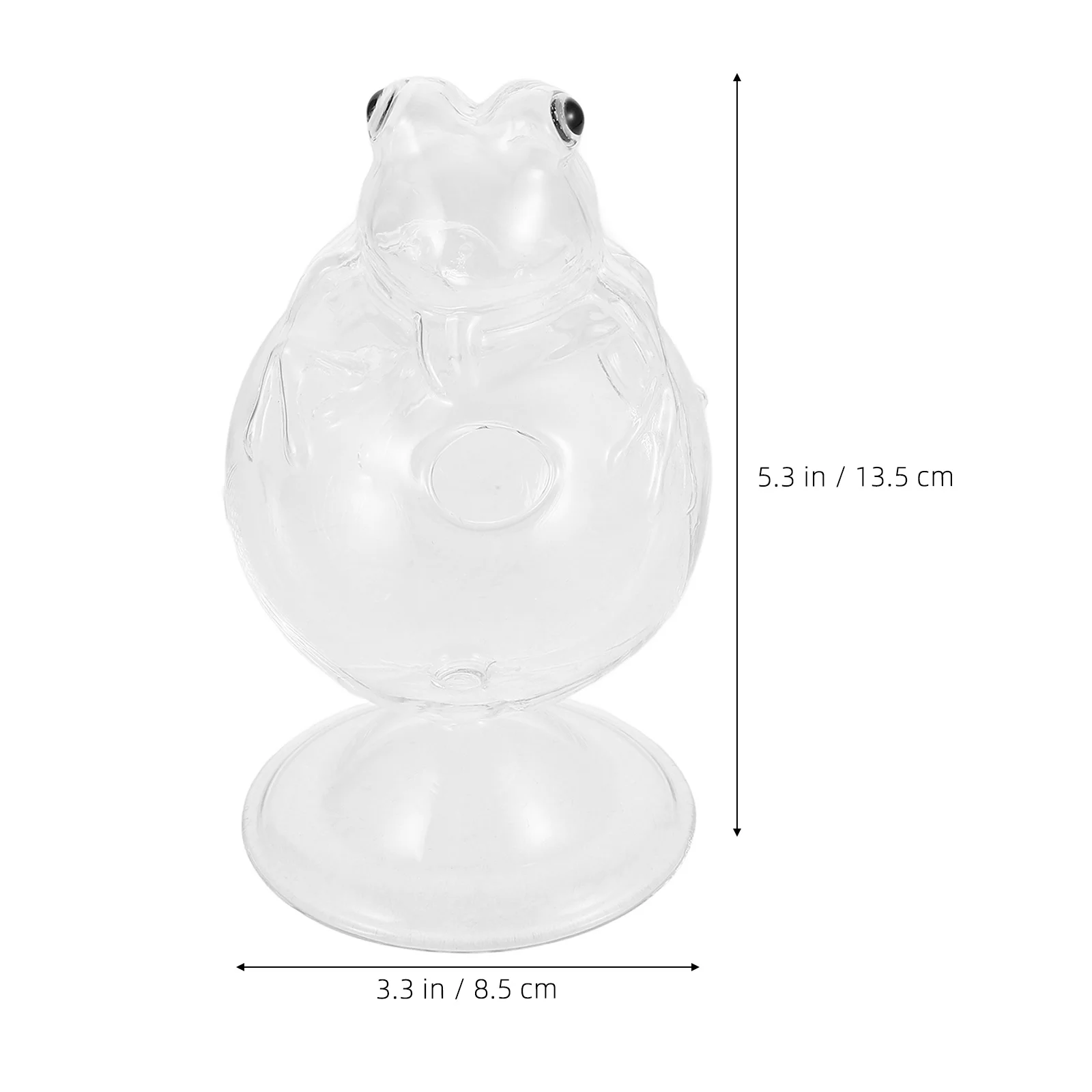 كوب شرب بطابع الضفدع قطعة واحدة زجاج كوكتيل شفاف إبداعي لعصير القهوة ويسكي كوب حيوان لطيف ممتع #3