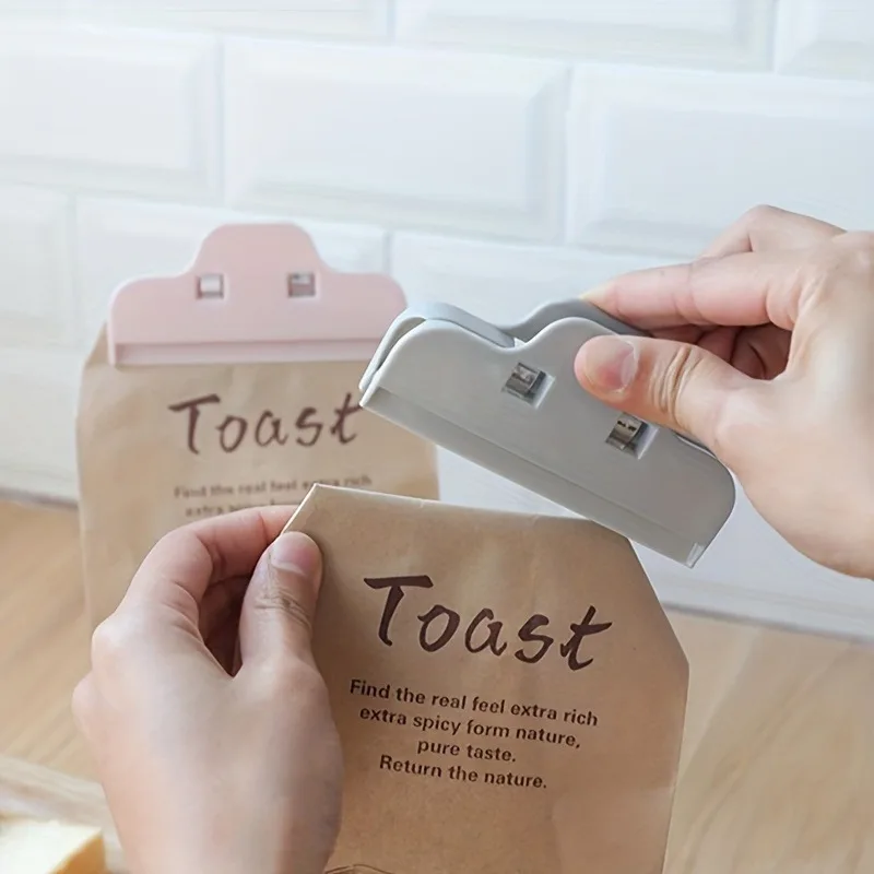 12 Stück Chip-Beutel-Clips, tragbare Aufbewahrungs-Snack-Versiegelungsbeutel-Clips für Lebensmittel, Kunststoff-Werkzeuge für Brottaschen, Snack-Beutel und Lebensmittelbeutel