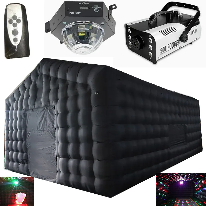 Tienda grande comercial para eventos, carpa portátil para fiestas, Club nocturno inflable Led, Club nocturno con luz de discoteca