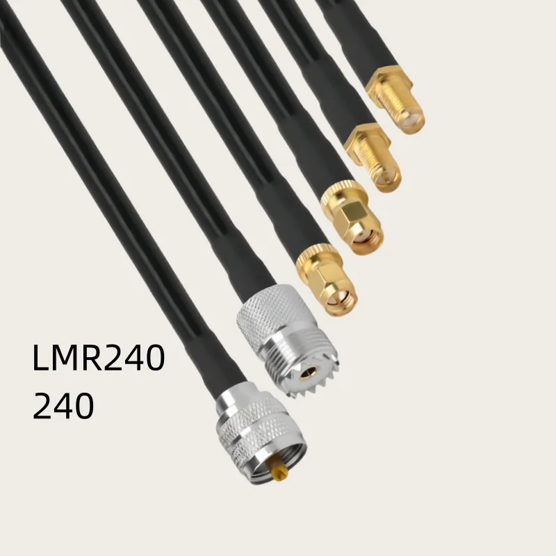 LMR240 PL259 SO239 UHF to SMA Male Female Adapter LSR240 50-4 LMR-240 50 ohm RF Coaxial Cables