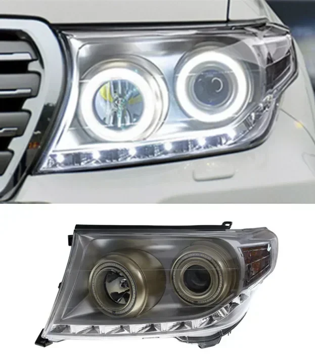 

Car Light for 2007-2015 Headlamp Assembly Land Cruiser Modified LED Daily Running Flow Turn Signal