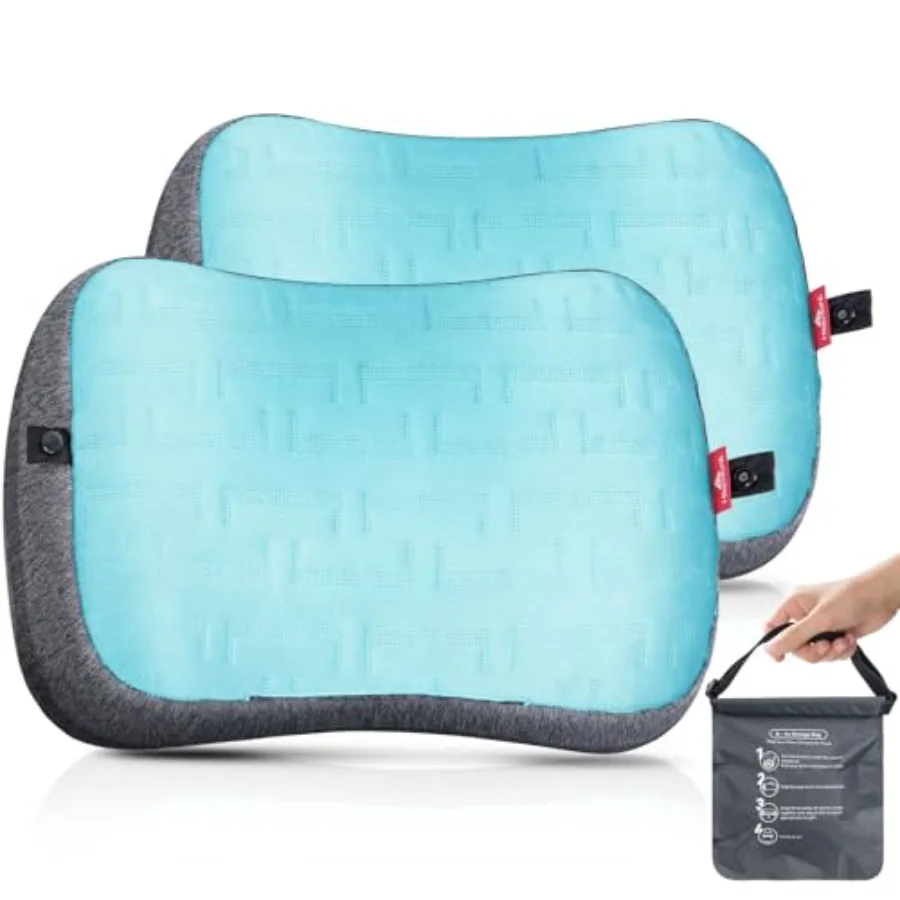 

Beach Pillow for Sand -Pack Washable Inflatable Pillows for Pool Portable Camping Pillows with Removable Cover Soft Air Sand Pi