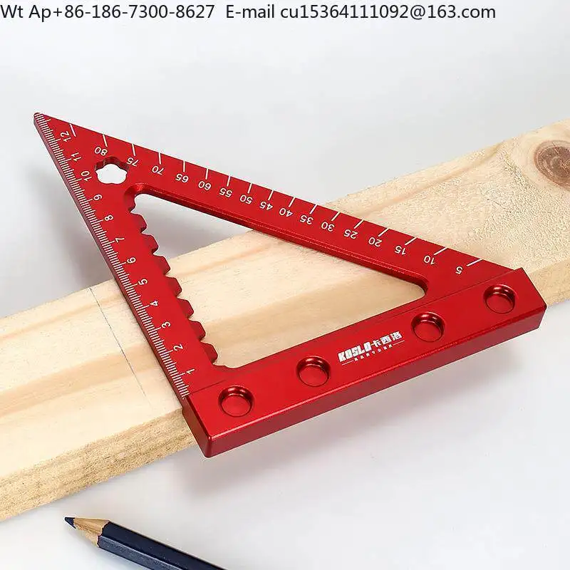 Source factory woodworking triangle ruler 6 inches, thickened material square ruler