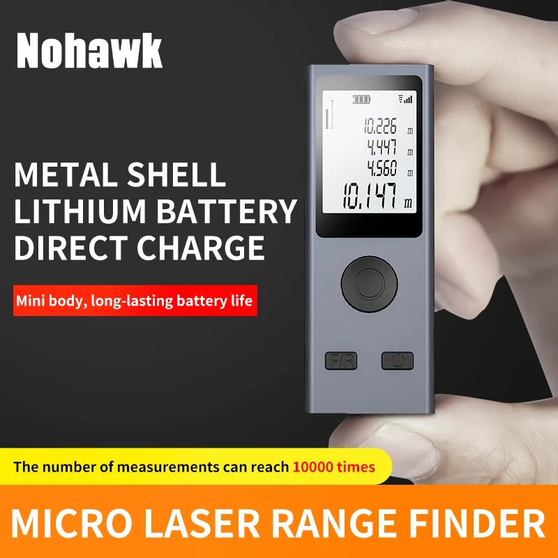 NOHAWK KL01 30m Smart  Distance Meter Digital  Tape Measure Area/volume Tool  Rangefinder