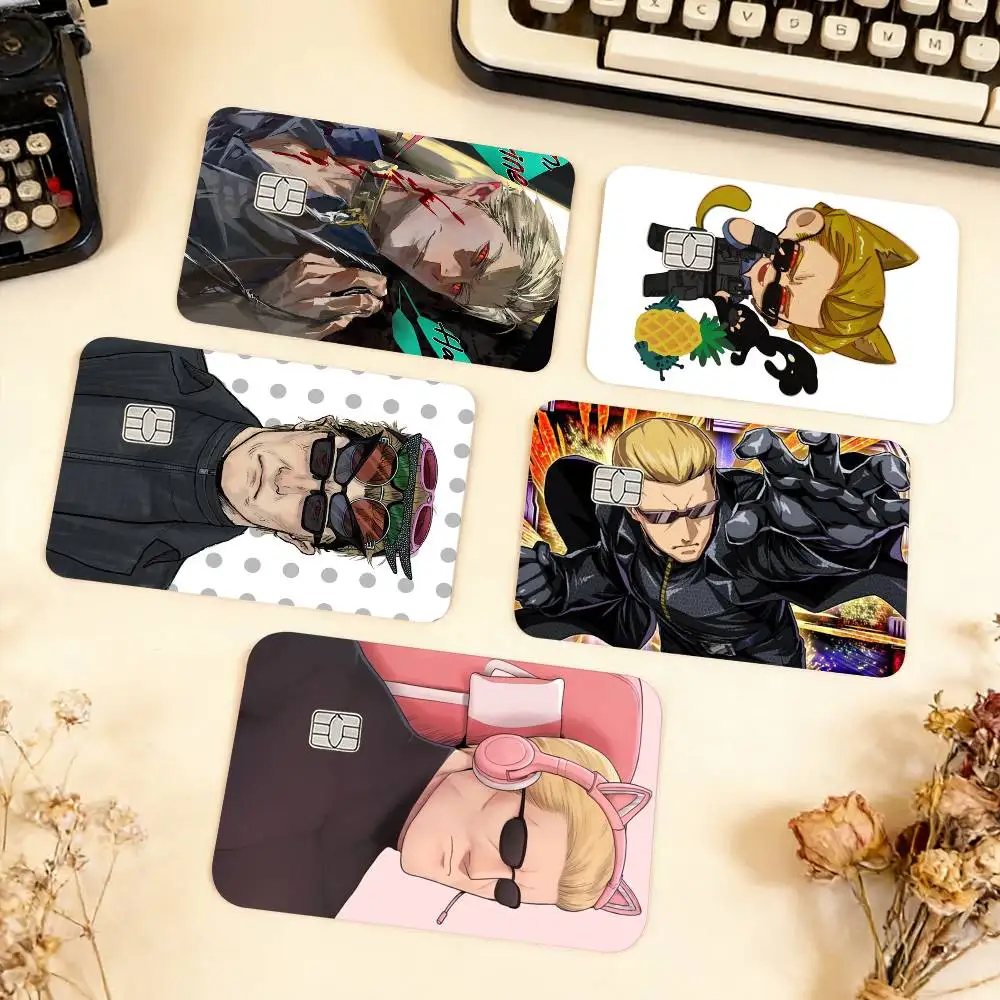 GAME A-Albert Wesker Waterproof Film Skin Cover Credit Card Stickers Debit Front Bank Bus Pass