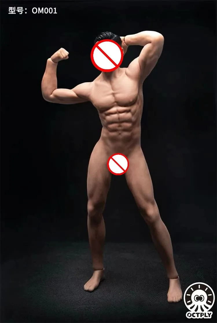 OCTPLY OM001 1/6 مقياس ذكر الجندي شكل عضلات واقعي شامل هلام الذكور الجسم صالح 12 ''عمل الشكل في الأوراق المالية #3