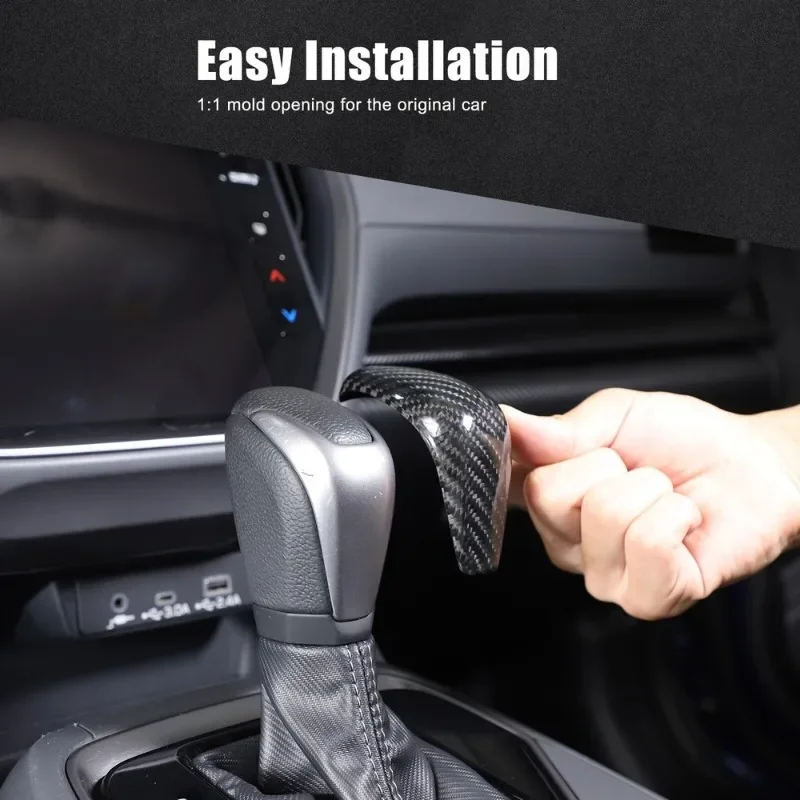 

Ручка переключения передач из настоящего углеродного волокна, накладка на голову, внутренние автомобильные аксессуары для Subaru Crosstrek 2023-2024