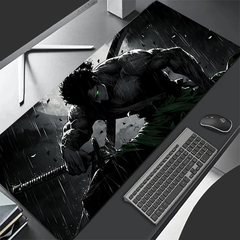 

Mouse Pad one piece Zoro Large XXL 900x400 PC Desk Mat Gamer Office Carpet Keyboard Table Gaming Accessories Anime Mousepad