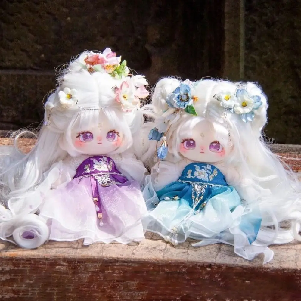 Grandi occhi Nessun attributo Peluche Bambola di cotone Idolo Farcito Super Star Figure Le bambole possono cambiare vestiti Regalo per ragazze Accessori per bambini