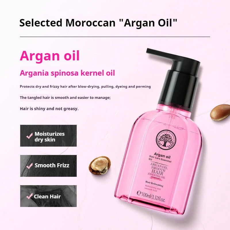 

LAIKOU 100ml Cherry Blossoms Hair Essence Oil Repair Damaged HairMoisturizer Brightening Dry Split Ends Smooth Nourishing
